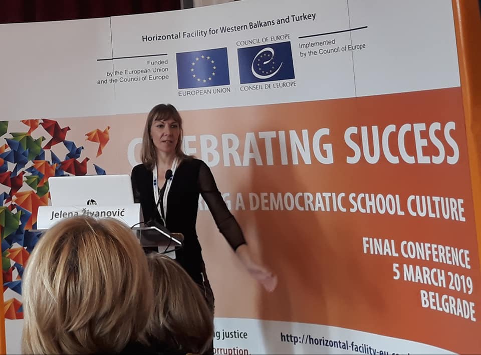 Read more about the article OŠ iz Turije na Završnoj konferenciji projekta „Podsticanje demokratske kulture u školama“
