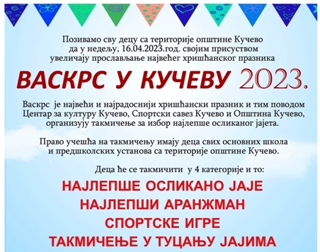 Read more about the article Васкрс у Кучеву 2023. године
