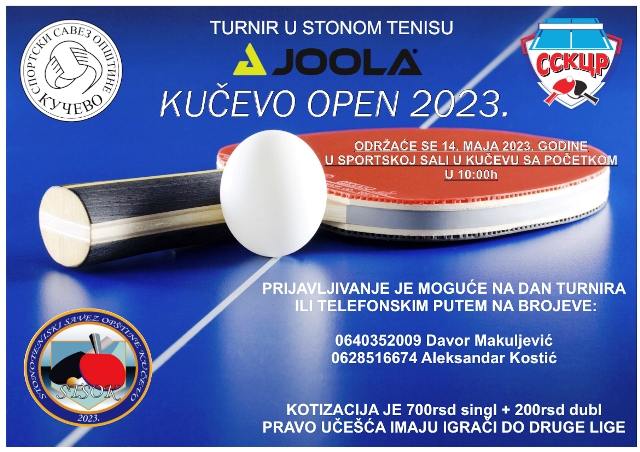 Стонотенески турнир „Кучево Опен 2023.“