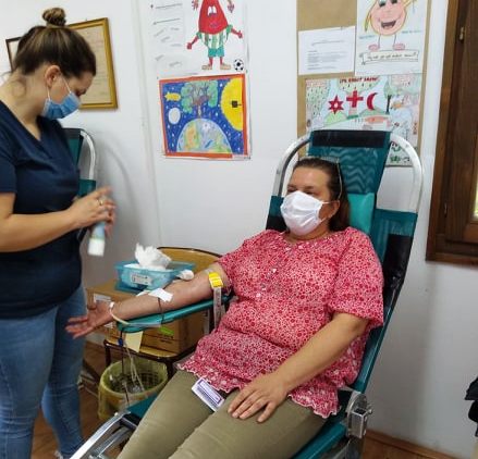 Read more about the article Пет дама улепшало данашњу акцију добровољног давања крви