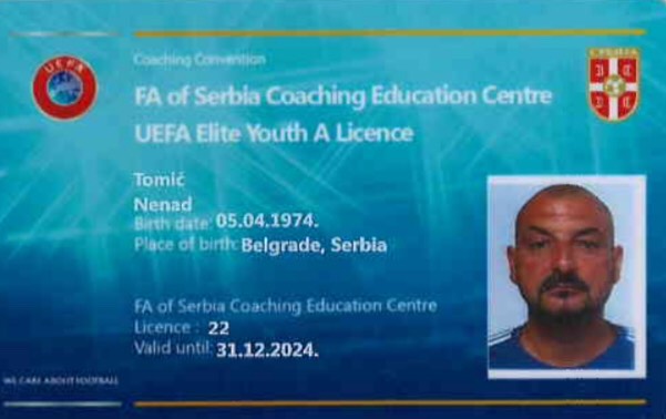 Read more about the article Ненад Томић-Гиле носилац UEFA Elite Youth A licence
