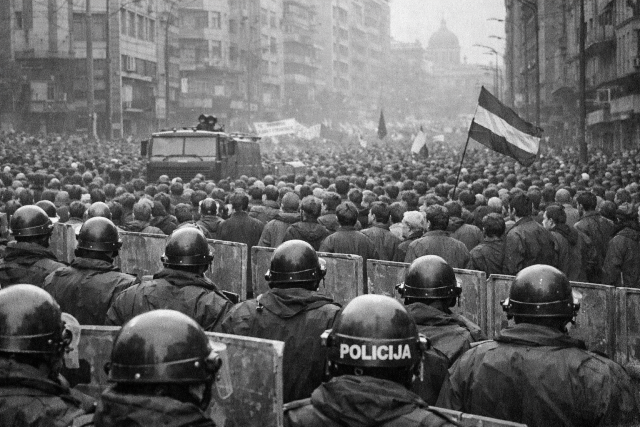 Read more about the article На данашњи дан : демонстрације у Београду 1991.