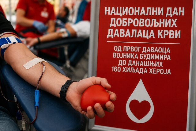 Read more about the article Данас је Национални дан добровољних давалаца крви – од првог даваоца војника Будимира до данашњих 160 хиљада хероја